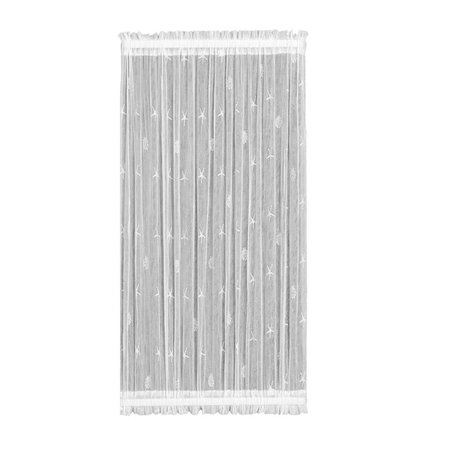 MICASA Heritage Lace  45 x 72 in. Sand Shell Door Panel; White MI305672